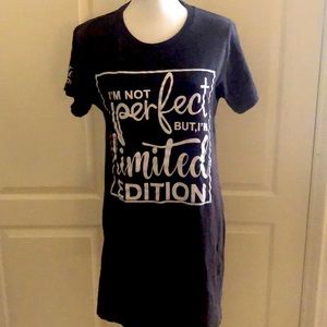 JUNIORS PLUS - T-Shirt with Side Slits - Size 1X